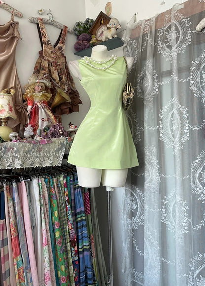Simple Homecoming Dress Jewel Prom Dress Back to School Outfits Party Dress  D6175