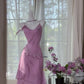 Charming Homecoming Dress Spaghetti Strap Beading Dress Back to School Outfits Party Dress  D6413