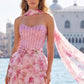 Unique Homecoming Dress Sweetheart Soutache Flower Beading Cascade Back to School Outfits Party Dress D7798