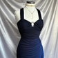 Vintage Straps Prom Dress Chiffon Long Evening Dress MD7412