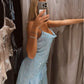 Beautiful Homecoming Dress Spaghetti Strap Soutache Sequins Back to School Outfits Party Dress D7133