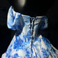 New Homecoming Dress Applique Cascade Sweetheart Back to School Outfits Party Dress D7590