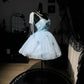 New Homecoming Dress Sweetheart Spaghetti Strap Butterfly Applique Tulle Back to School Outfits Party Dress D7592