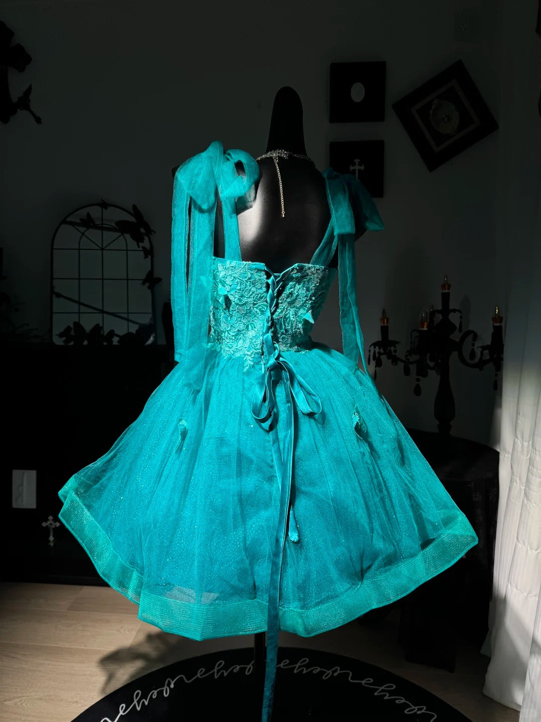 New Homecoming Dress Sweetheart Sequins Appplique Butterfly Tulle Back to School Outfits Party Dress Birthday Dress D7575