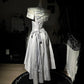 New Homecoming Dress Off the Shoulder Jewel Rinestone Applique Pleated Back to School Outfits Party Dress D7570