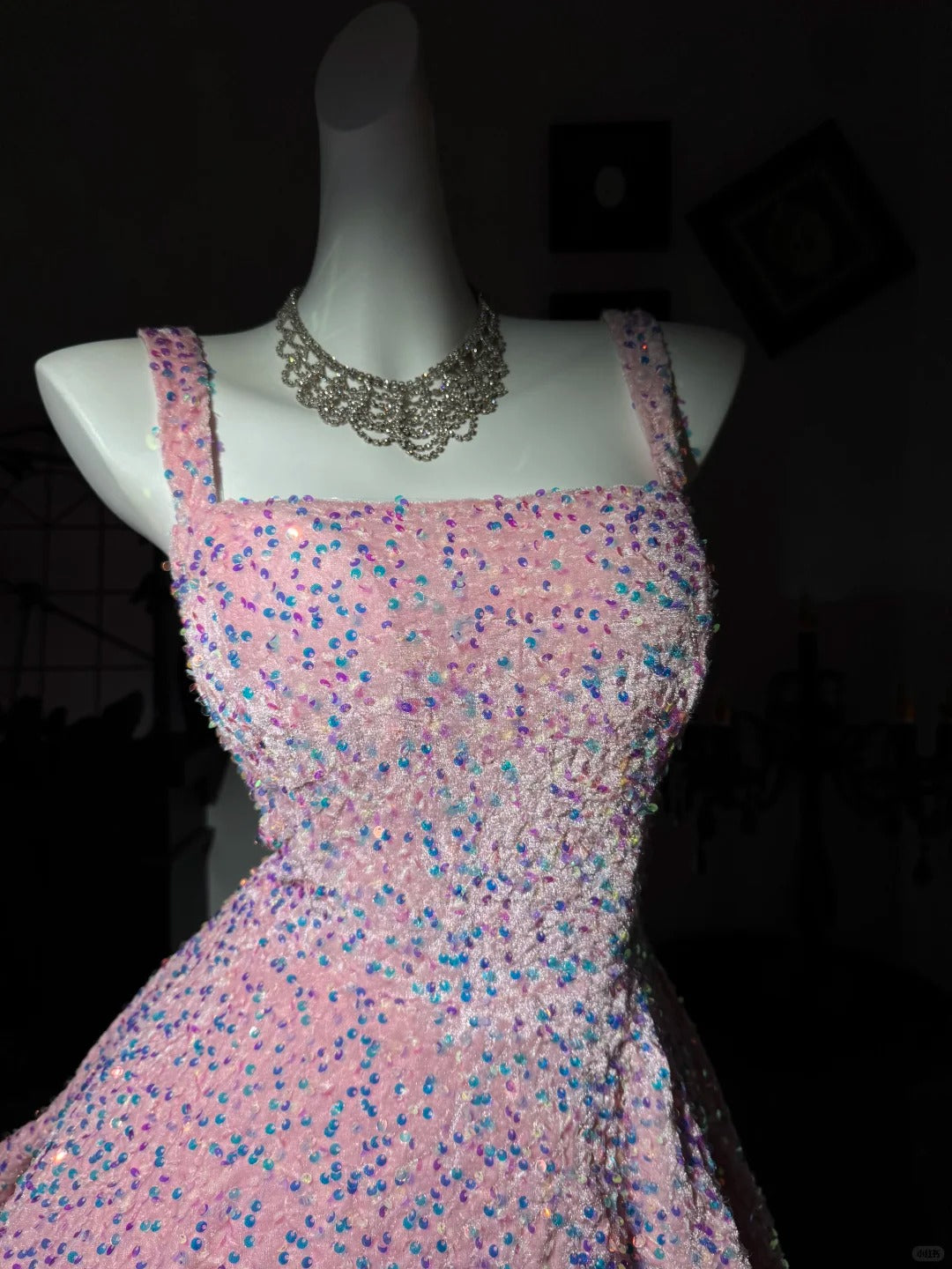 New Homecoming Dress Square Sequins Back to School Outfits Party Dress Birthday Dress D7545