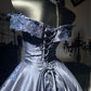 New Homecoming Dress Off the Shoulder Applique Bead Hi-Lo Back to School Outfits Party Dress Birthday Dress D7639