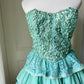 Stunning Homecoming Dress Sweeetheart Cascade Back to School Outfits Party Dress  D6488
