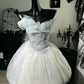 New Homecoming Dress Strapless Tulle Bead Sequins Back to School Outfits Party Dress D7572