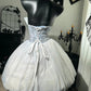 New Homecoming Dress Strapless Tulle Bead Sequins Back to School Outfits Party Dress D7572