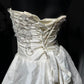 New Homecoming Dress Strapless Cascade Pleated Appplique Back to School Outfits Party Dress Birthday Dress D7577