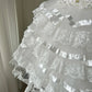 Chic Homecoming Dress Strapless Cascade Lace Back to School Outfits Party Dress  D6464