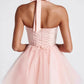 Charming Homecoming Dress Halter Bowknot Tulle Back to School Outfits Party Dress  D7333