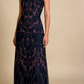 Vintage Prom Dress Strapless Beadings Long Evening Gala Dress Birthday Party Outfits  MD7448