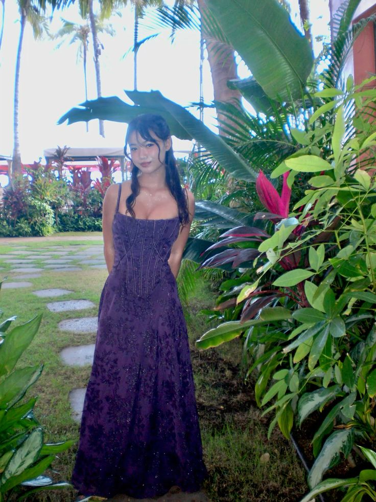 Dark Purple Spaghetti Straps A-Line Long Formal Prom Dress Evening Dress, D931