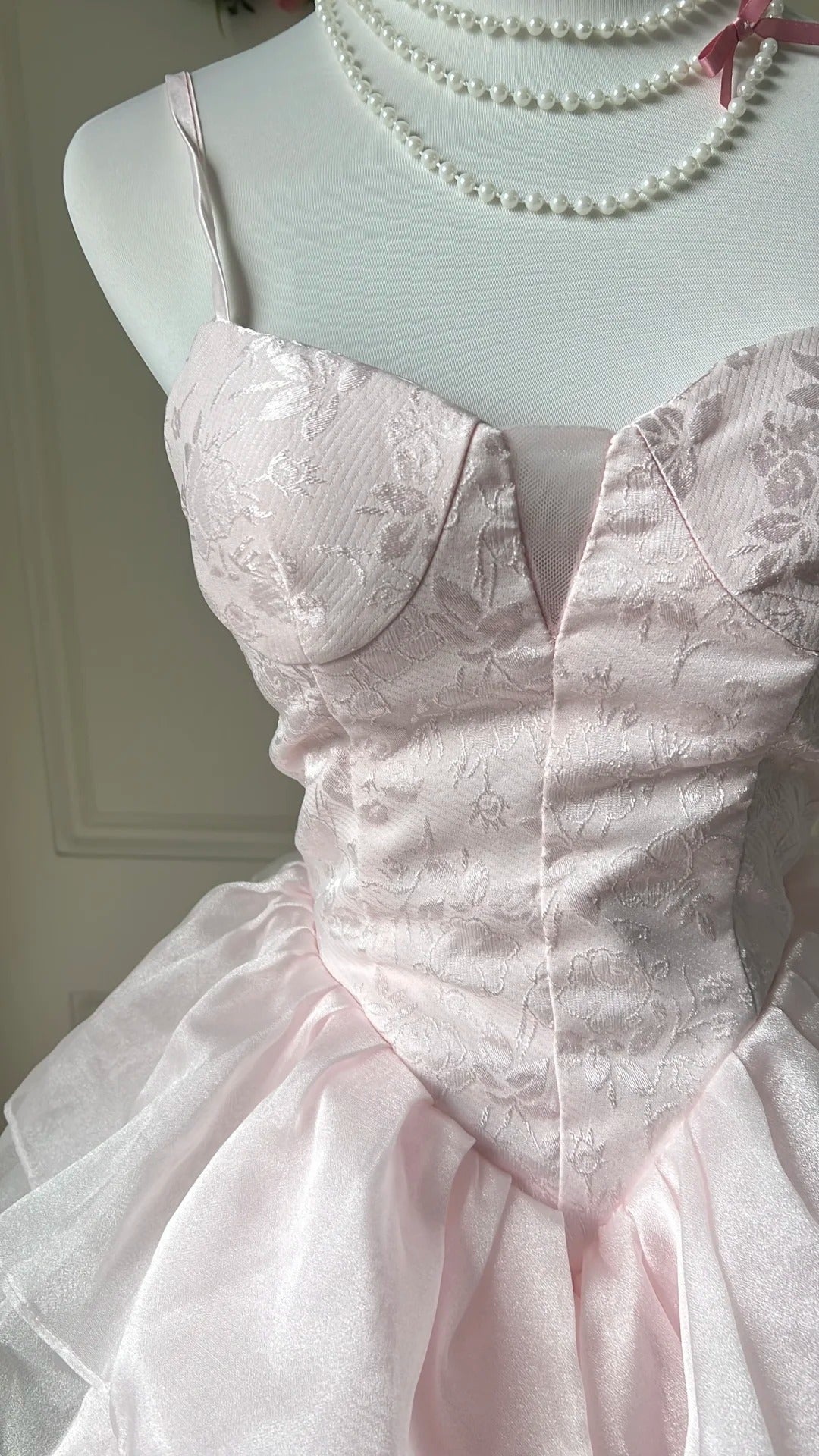 Sweet Homecoming Dress Spaghetti Strap Tulle Cascade Back to School Outfits Party Dress  D6459