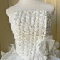 Elegant Homecoming Dress Strapless Flower Tulle Cascade Bowknot Back to School Outfits Party Dress  D6480