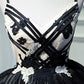 Unique Homecoming Dress Spaghetti Strap V Neck Tulle Applique Back to School Outfits Party Dress  D7705