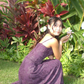 Dark Purple Spaghetti Straps A-Line Long Formal Prom Dress Evening Dress, D931