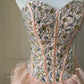 New Homecoming Dress Sweetheart Tulle Cascade Rinestone Hi-Lo Back to School Outfits Party Dress  D6475
