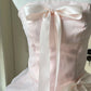 Sweet Homecoming Dress Strapless Tulle Bowknot Back to School Outfits Party Dress  D6461