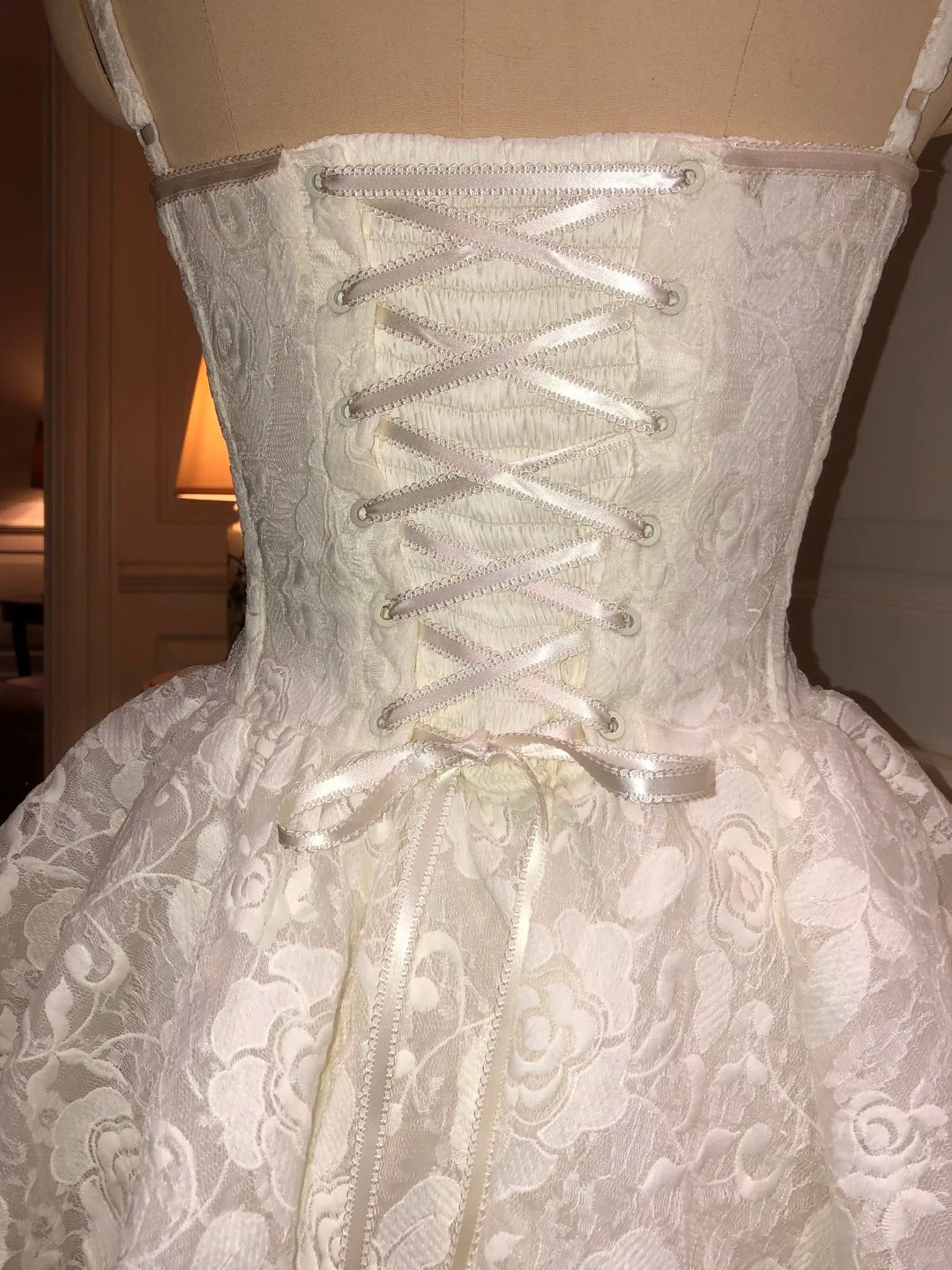 New Homecoming Dress Spaghetti Strap Flower Lace Dress Back to School Outfits Party Dress  D6399