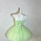 Simple Homecoming Dress Strapless Tulle Bowknot Prom Dress Back to School Outfits Party Dress  D6135