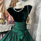 Elegant Homecoming Dress Jewel Pleated Bowknot Backless Prom Dress Back to School Outfits Party Dress  D6183