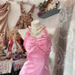 Elegant Homecoming Dress Halter Pleated Rinestone Prom Dress Back to School Outfits Party Dress  D6185