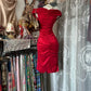 Elegant Homecoming Dress Portrait Pleated Hugging Prom Dress Back to School Outfits Party Dress  D6176