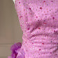 Charming Homecoming Dress Strapless Flower Sequins Back to School Outfits Party Dress  D6476