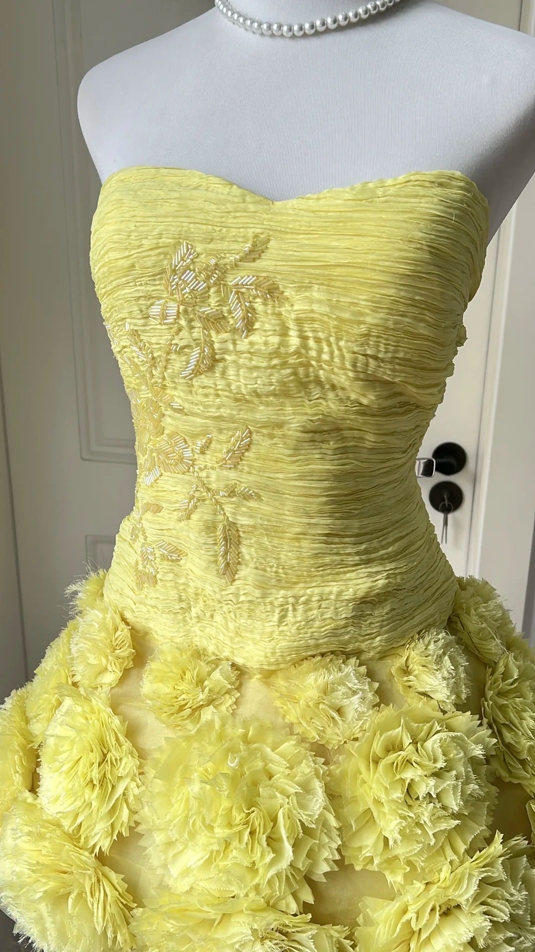 New Homecoming Dress Sweetheart Flower Pleated Back to School Outfits Party Dress  D6468