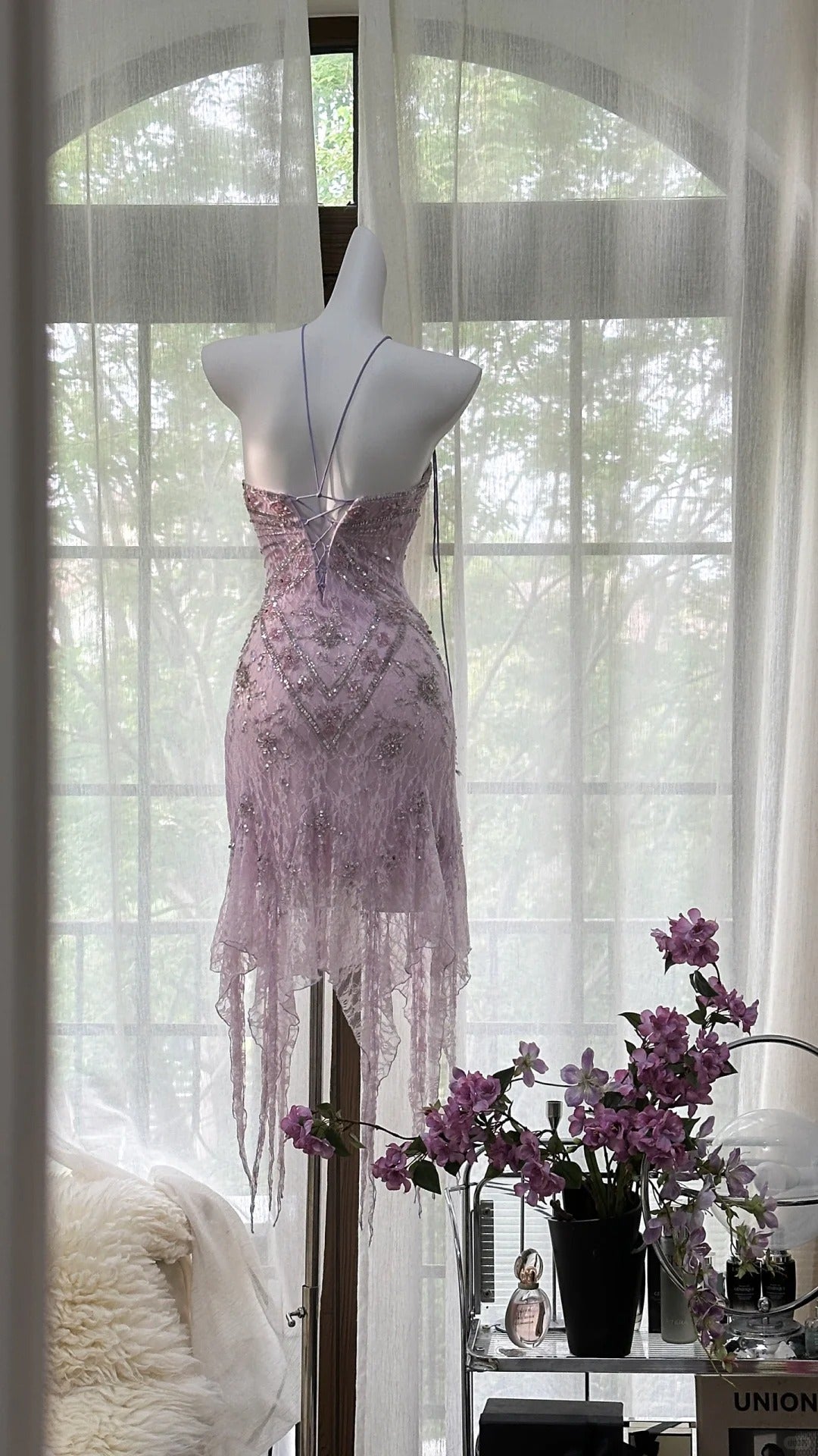Stunning Homecoming Dress Strapless Beading Tulle Dress Back to School Outfits Party Dress  D6416