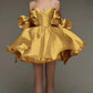 Beautiful Homecoming Dress Sweetheart Bowknot Pleated Back to School Outfits Party Dress D7170