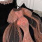 Gorgeous Shiny Orange Beaded Sequined Design Mermaid Prom Dress Evening Dress D1691