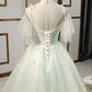 Elegant Homecoming Dress Spaghetti Straps Tulle Flowers Beaded Prom Dress Back to School Outfits Party Dress  D6109
