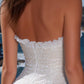 Unique Homecoming Dress Sweetheart A-Line Sequins Flouncing Back to School Outfits Party Dress D7794