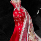 Gorgeous Sparkling Red Beaded Sequined Embroidery Design Elegant Mermaid Prom Dress Evening Dress D1698