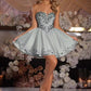 Beautiful Homecoming Dress Sweetheart Pleated Applique Back to School Outfits Party Dress D7238