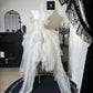 New Homecoming Dress Off the Shoulder Lace Tulle Hi-Lo Cascade Applique Bead Back to School Outfits Party Dress Birthday Dress Wedding Dress D7674