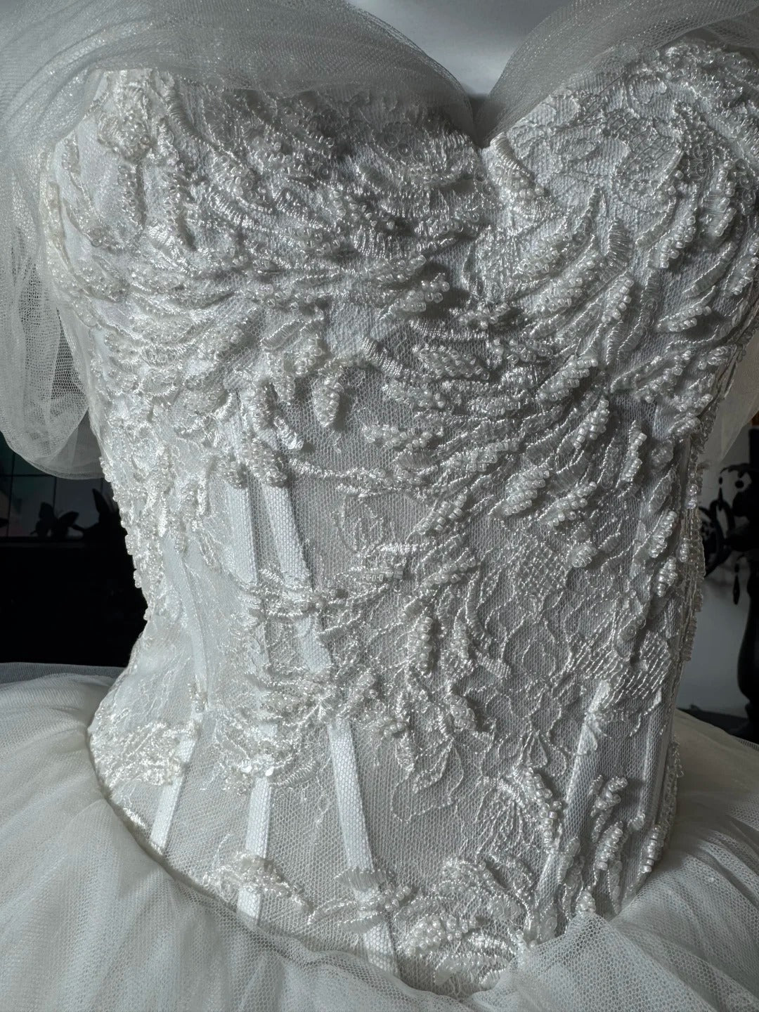 New Homecoming Dress Off the Shoulder Lace Tulle Hi-Lo Cascade Applique Bead Back to School Outfits Party Dress Birthday Dress Wedding Dress D7674
