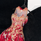Gorgeous Sparkling Beaded Sequin Mermaid Design Exquisite Embroidery Evening Dress Prom Dresses D1643