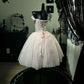 New Homecoming Dress Off the Shoulder Lace Soutache Tulle Bead Sequins Back to School Outfits Party Dress Birthday Dress D7637