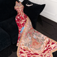 Gorgeous Sparkling Beaded Sequin Mermaid Design Exquisite Embroidery Evening Dress Prom Dresses D1643
