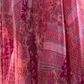 Retro Pink V-neck Floral Elegant Chiffon Evening Dress Prom Dresses D1612