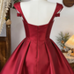 Beauty Homecoming Dress Off the Shoulder Pleated Back to School Outfits Party Dress  D6536