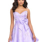 Unique Homecoming Dress Sweetheart Beading Bowknot Back to School Outfits Party Dress  D7741