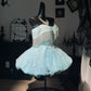 New Homecoming Dress Sweetheart Tull Bead Sequins Pearl Tassel Back to School Outfits Party Dress Birthday Dress D7642