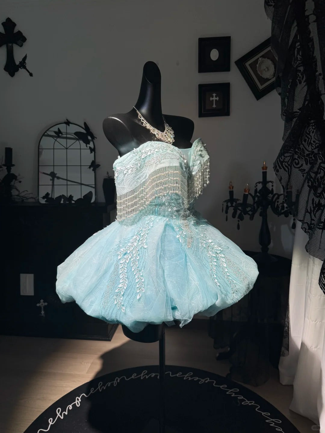 New Homecoming Dress Sweetheart Tull Bead Sequins Pearl Tassel Back to School Outfits Party Dress Birthday Dress D7642