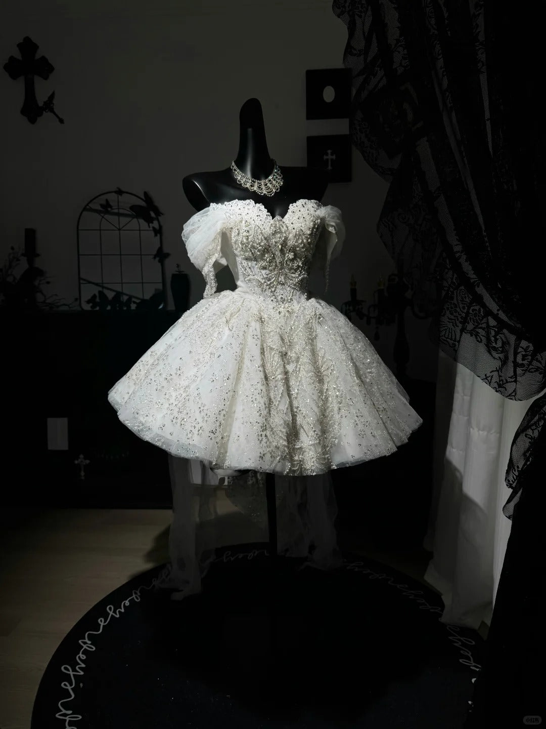 New Homecoming Dress Off the Shoulder Cascade Lace Soutache Tulle Bead Sequins Back to School Outfits Party Dress Birthday Dress D7573